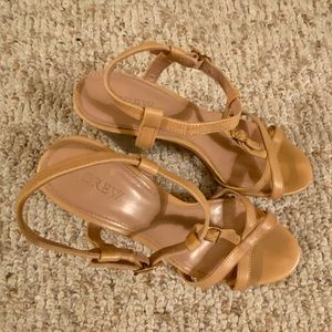 J. Crew Nude Strappy Sandals